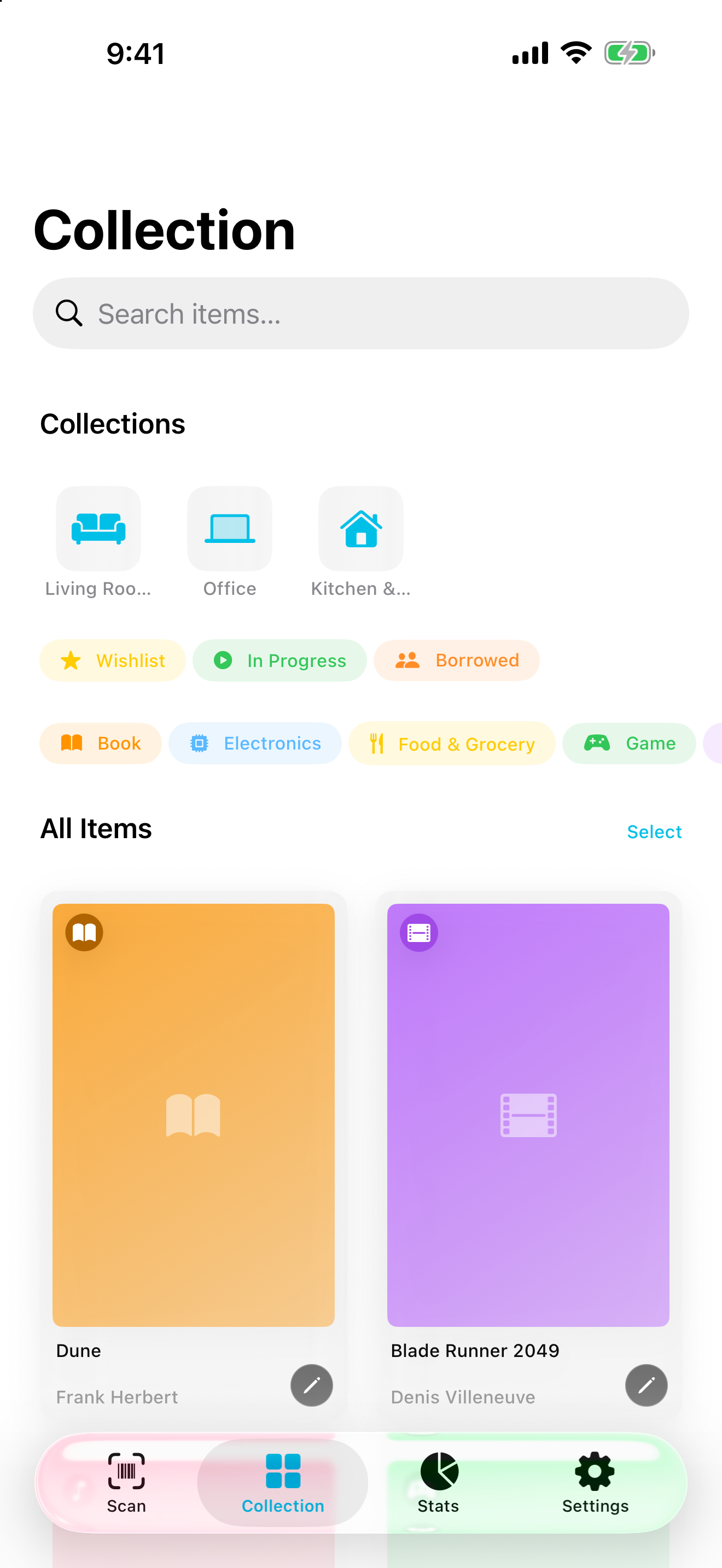 Gather iPhone interface