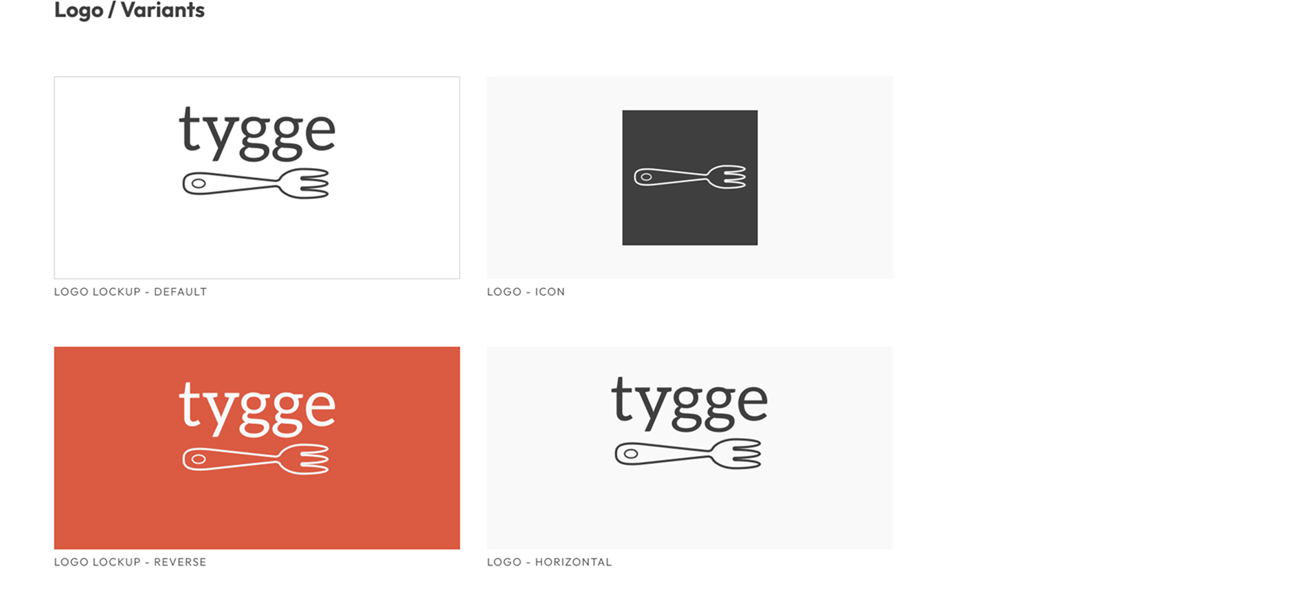 Tygge — logo variants