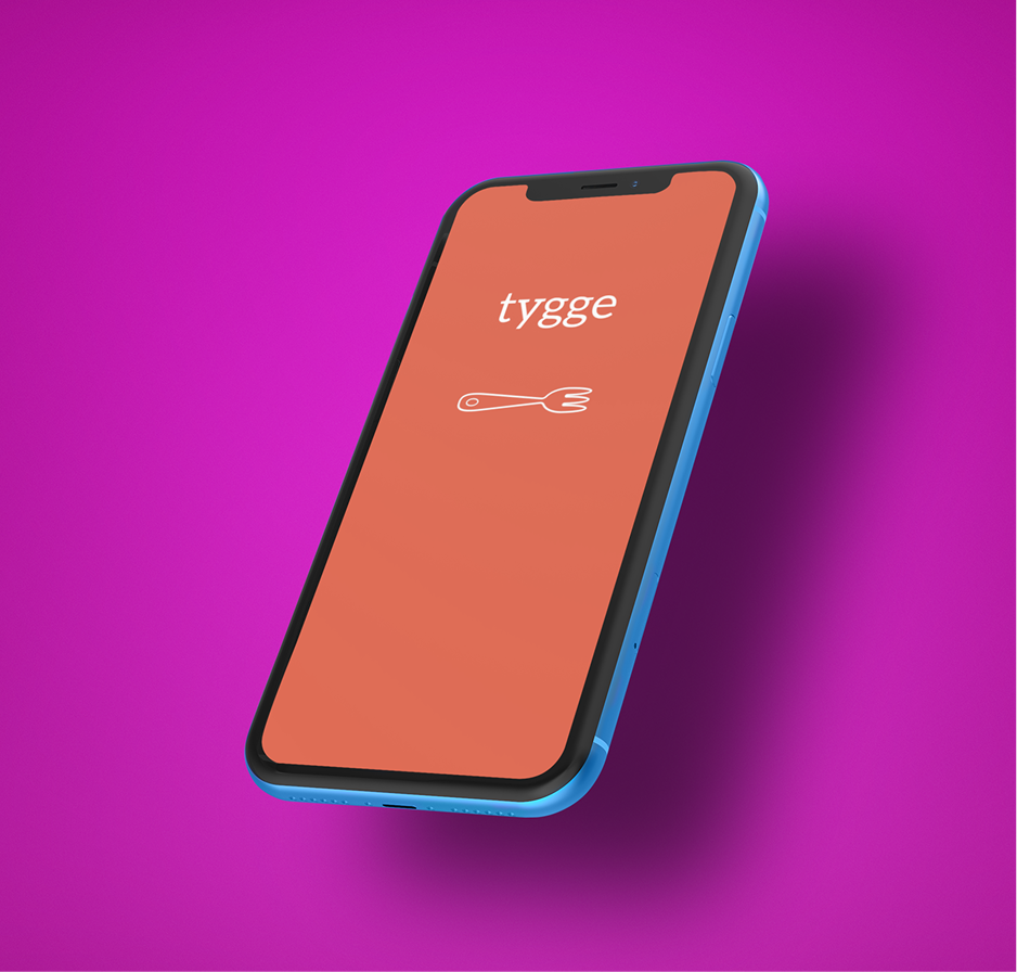 Tygge — app splash magenta