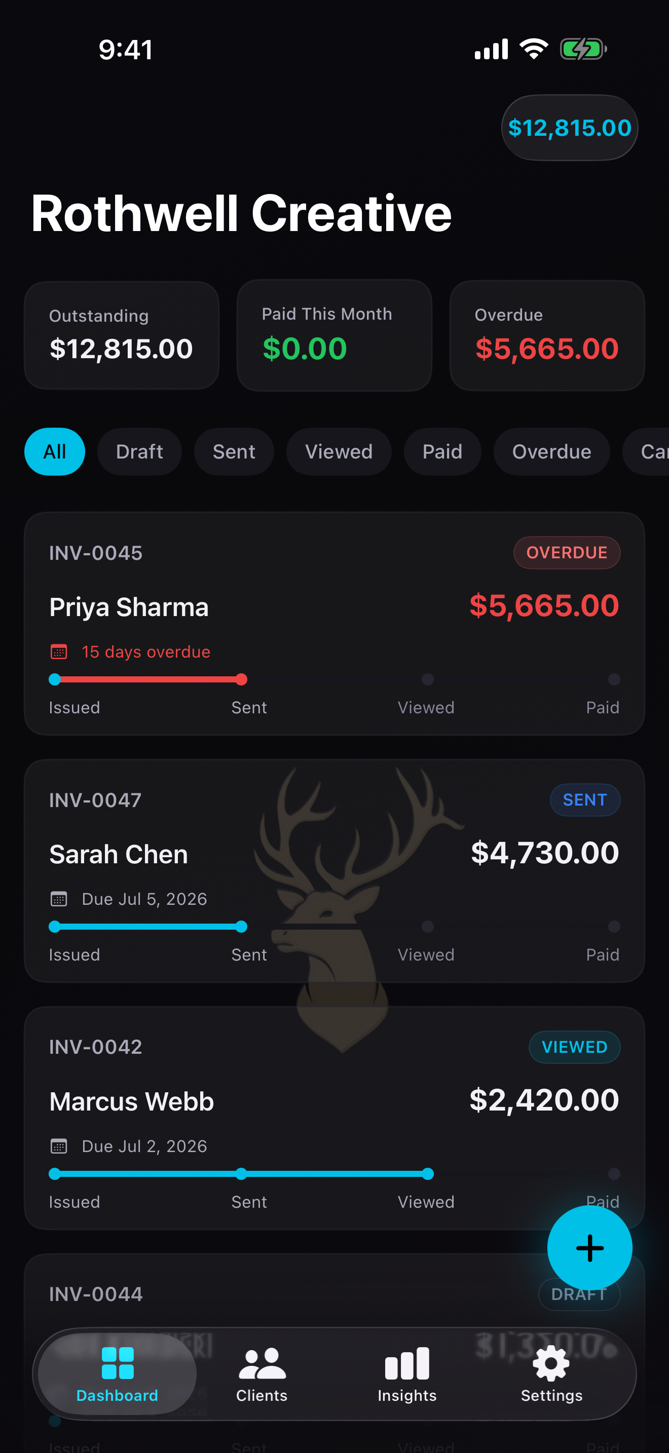 InvoiceFlo Dashboard