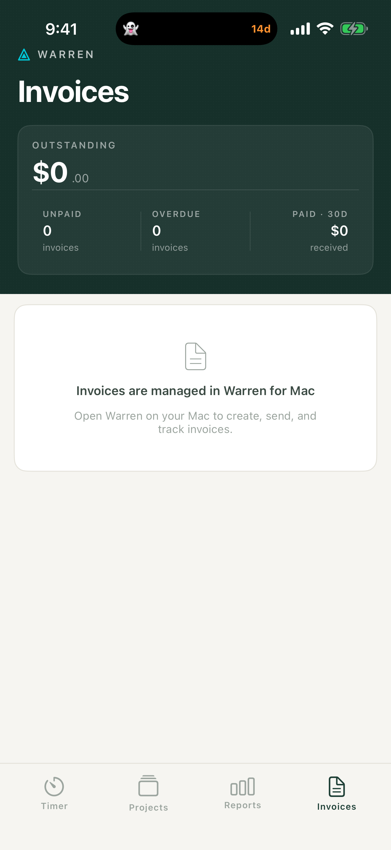Jimmy by Warren — Invoices