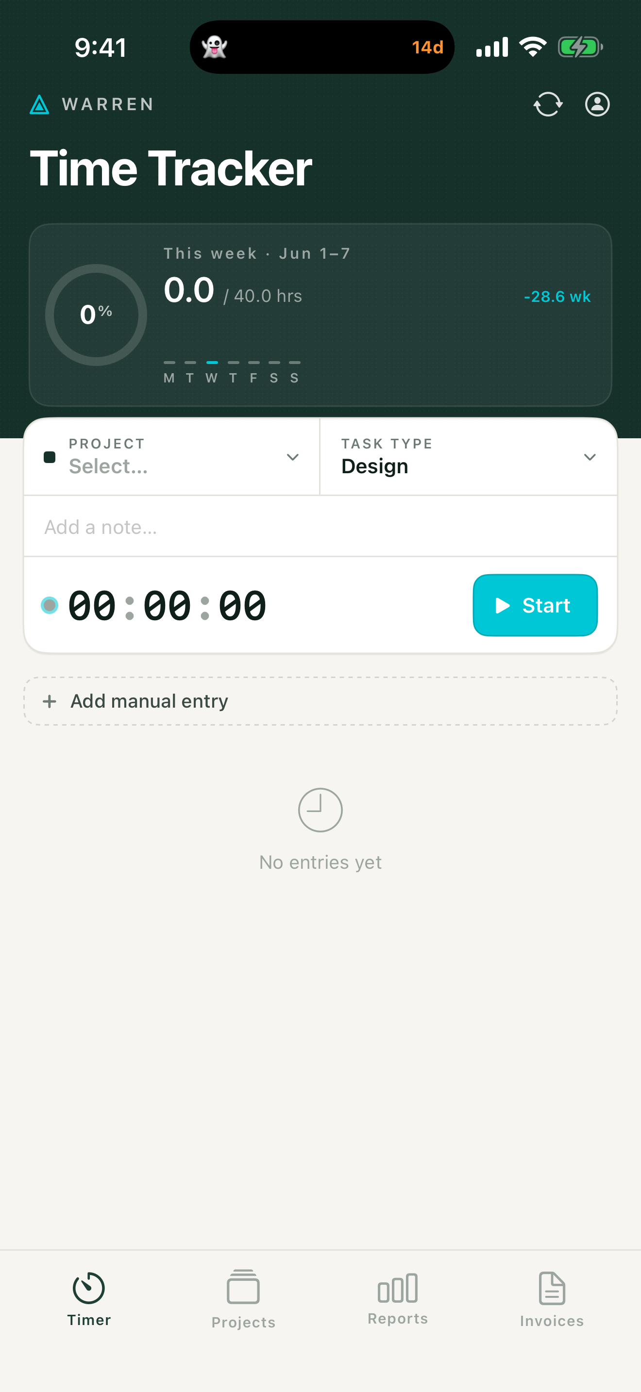 Jimmy by Warren — Time Tracker
